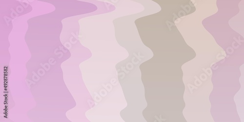 Light Pink, Yellow vector pattern with wry lines.