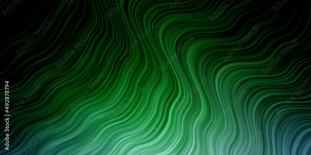 Light Blue, Green vector background with curves. Light Blue, Green vector background with curves.