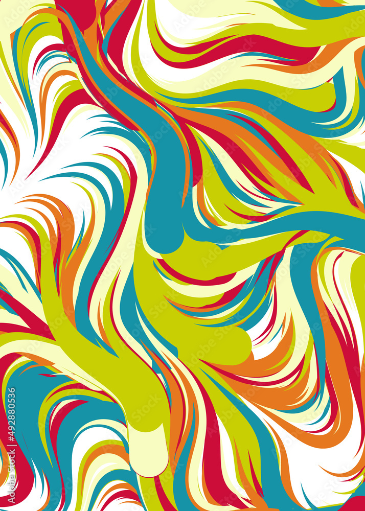 Abstract Perlin Noise Geometric Pattern generative computational art illustration