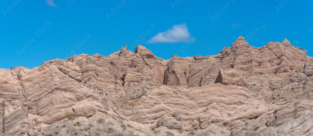 Argentina Route 40 from Cachi to Cafayate, following the course of the Calchaquí river it crosees magnificent landscapes with stunning rock formations, historical villages and vineyards