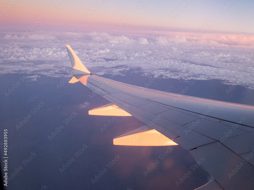 Fototapeta premium view from airplane window