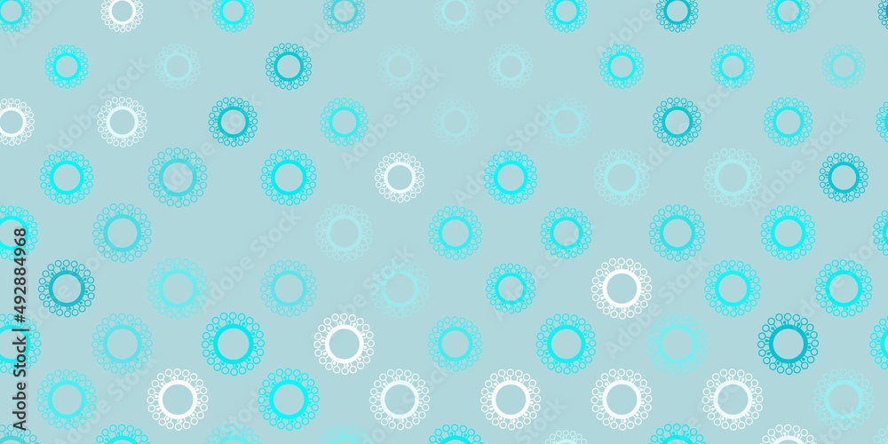Light green vector background with covid-19 symbols. Light green vector background with covid-19 symbols.