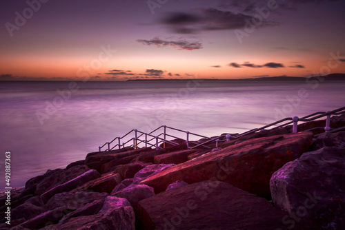 Sunset at Aberavon Beach photo