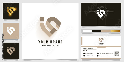 Letter is or ig monogram logo