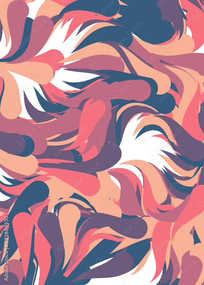 Naklejka premium Abstract Perlin Noise Geometric Pattern generative computational art illustration