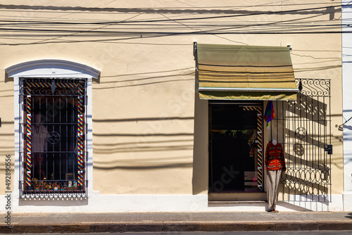 Facade of a craft store in the city of Salta