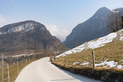 Muotathal is synonymous with nature, pristine authenticity and tradition. The region is home to unique natural treasures such as the Hölloch cave system, the virgin spruce forest. Stoos, Schwyz photo