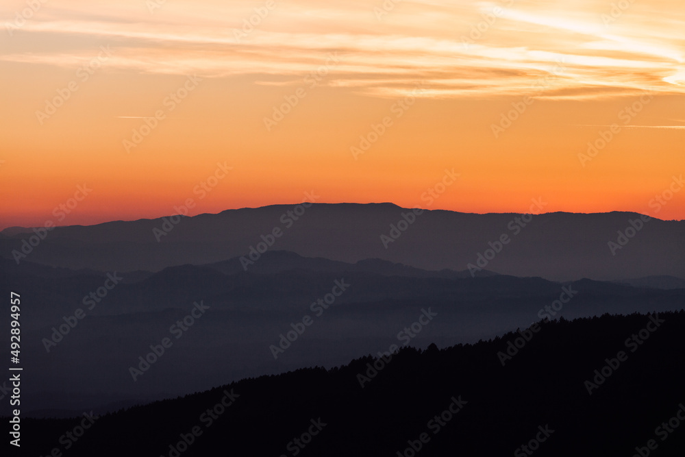 Sunset In Countryside