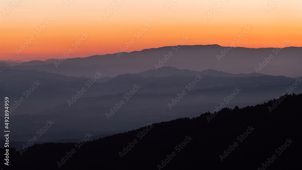 Dusk In Mountans Dusk In Mountans