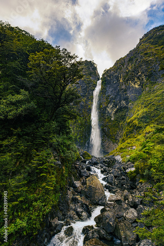 Waterfall in the mountains