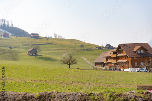 Muotathal is synonymous with nature, pristine authenticity and tradition. The region is home to unique natural treasures such as the Hölloch cave system, the virgin spruce forest. Stoos, Schwyz photo