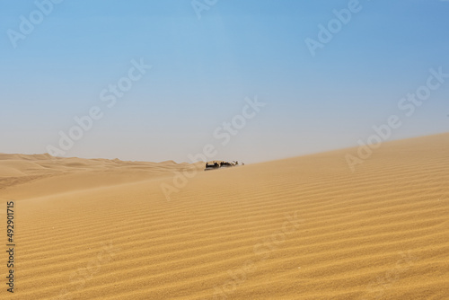 White desert in egypt. Off road journey through the wanders of the white desert. Camping at night and making memories.