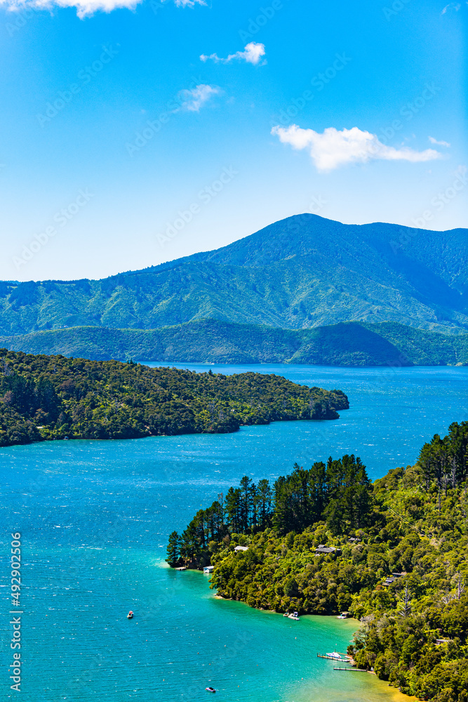 Coastal landscape in New Zealand Coastal landscape in New Zealand