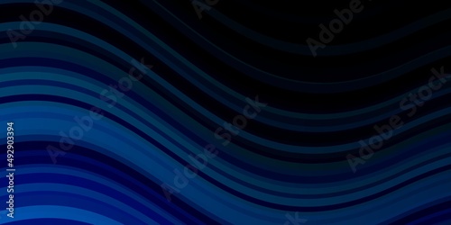 Dark Blue, Green vector texture with wry lines.