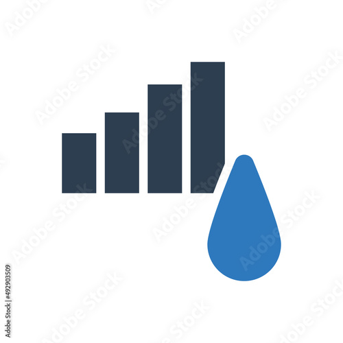 oil chart icon - oil report icon