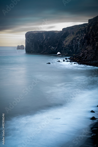 Dyrholaey cliffs in Iceland. photo