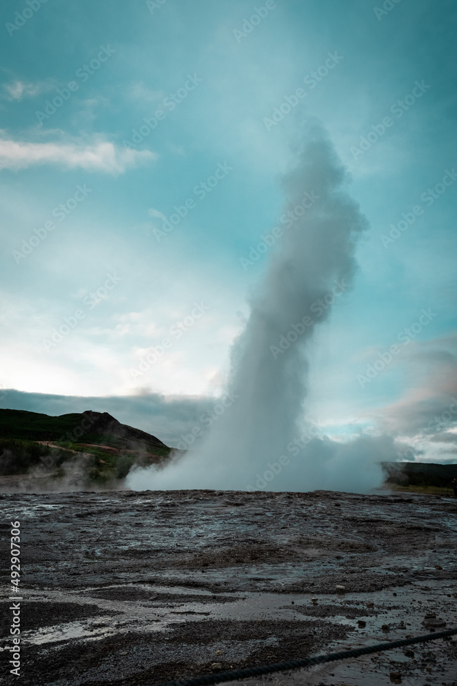 Geysirs in Iceland.