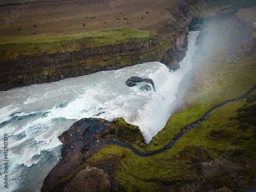 Gullfoss waterfall.