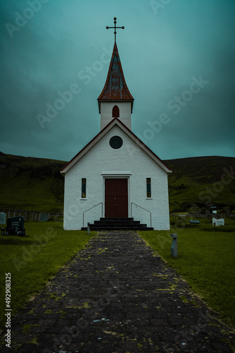 Local chruch in the icelandic wilderness.
