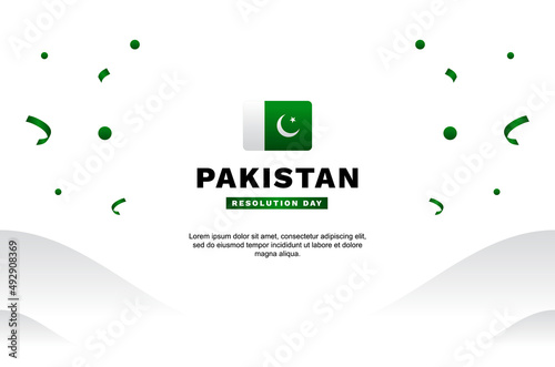 Pakistan Resolution Day Background Event