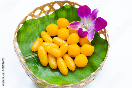 Traditional Thai desserts. 