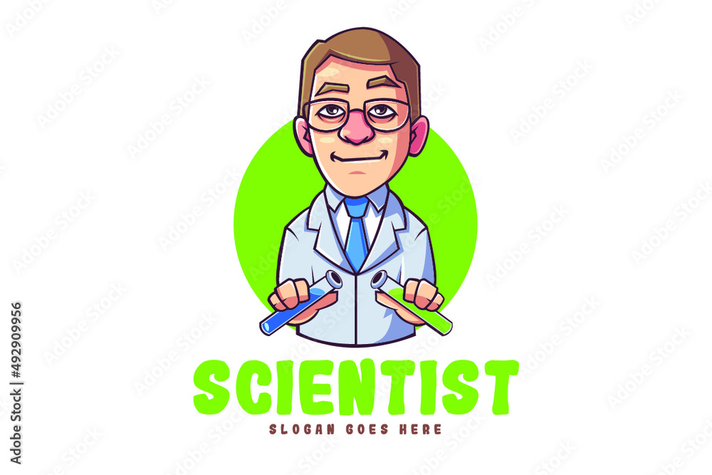 Good Scientist Mascot Logo