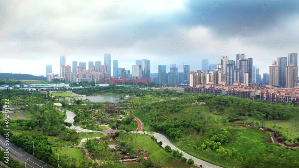 Urban scenery of Nanning, Guangxi, China Urban scenery of Nanning, Guangxi, China