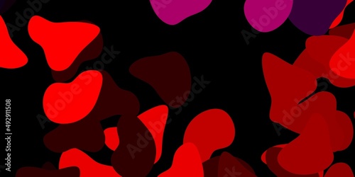 Dark orange vector template with abstract forms.