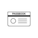 Passbook icon design isolated on white background