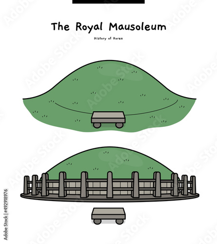 They are old cultural properties in Korea. This is the tomb of an old king.