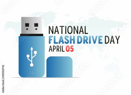 Fotobehang vector graphic of national flash drive day good for national flash drive day celebration