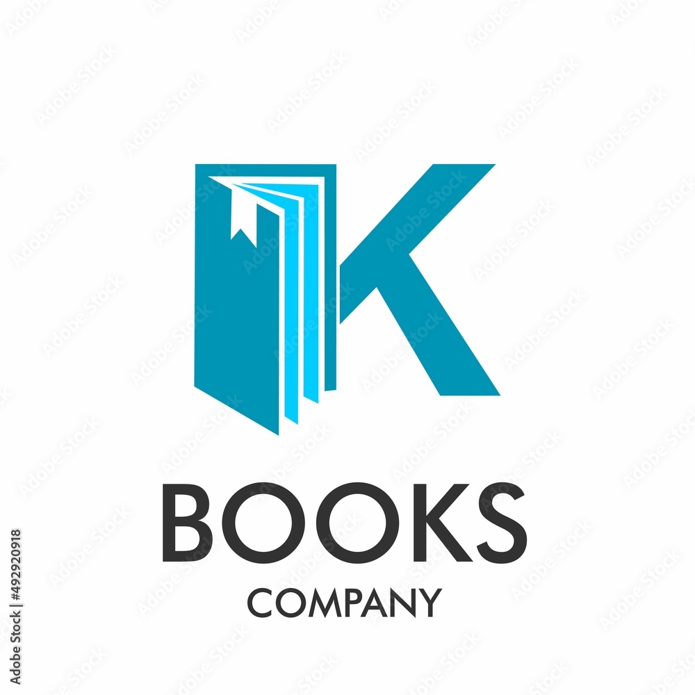 Books letter logo design template illustration. suitable for education, app, mobile, multimedia, brand, collage, student, technology. this is font k Books letter logo design template illustration. suitable for education, app, mobile, multimedia, brand, collage, student, technology. this is font k