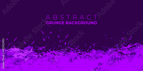 dark background with purple abstract stains and brush strokes.  scratched grunge background.  Texture and elements for design