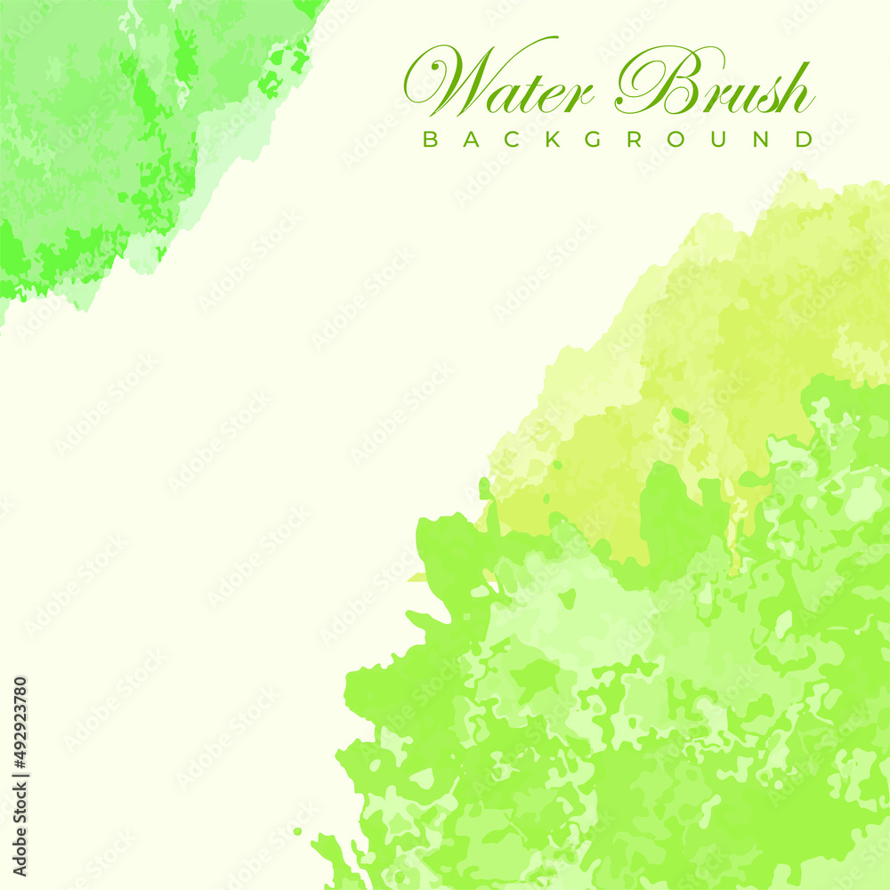 Obraz premium Vector banner abstract water brush isolated on white background. Hand drawn abstract color paint brush strokes set. Watercolor elements.