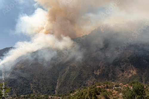 Mountain Forest Fire
