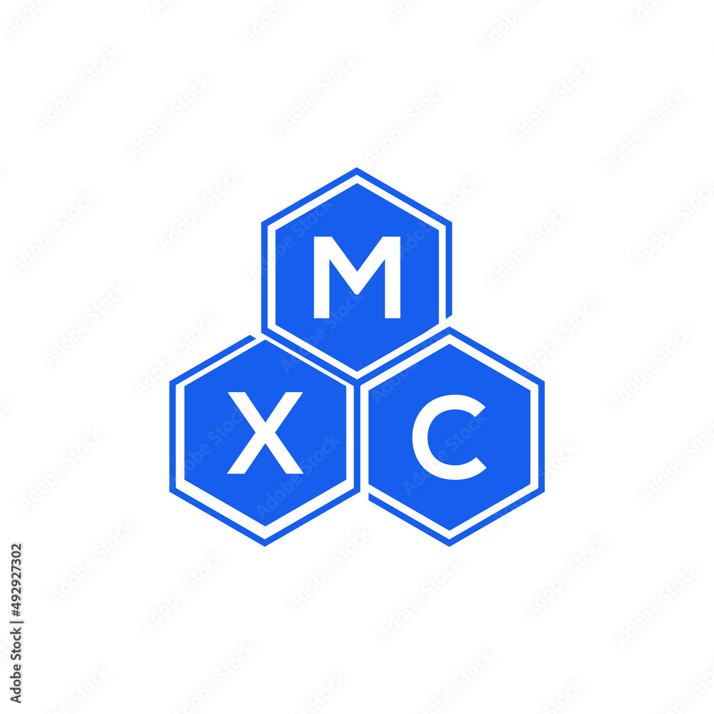 MXC letter logo design on White background. MXC creative initials letter logo concept. MXC letter design. MXC letter logo design on White background. MXC creative initials letter logo concept. MXC letter design.