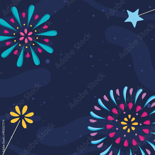 celebration fireworks poster