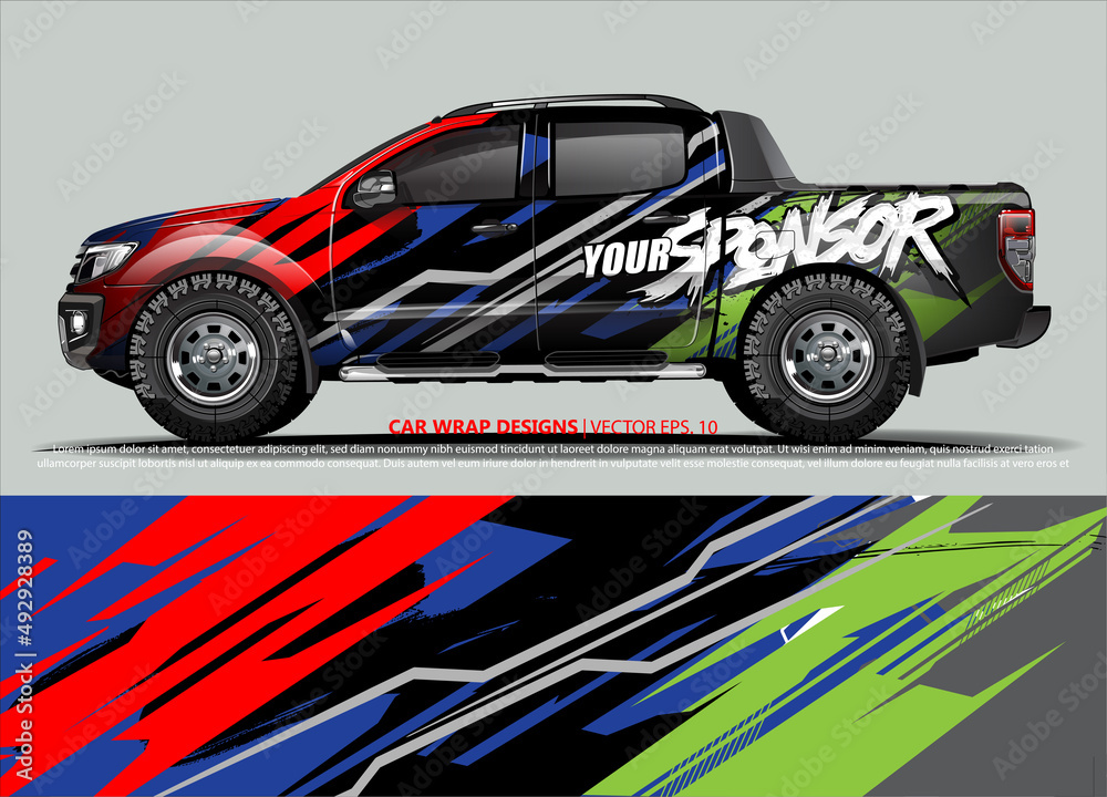car graphic background vector. abstract lines vector with modern camouflage design concept  for truck and vehicles graphics vinyl wrap 
