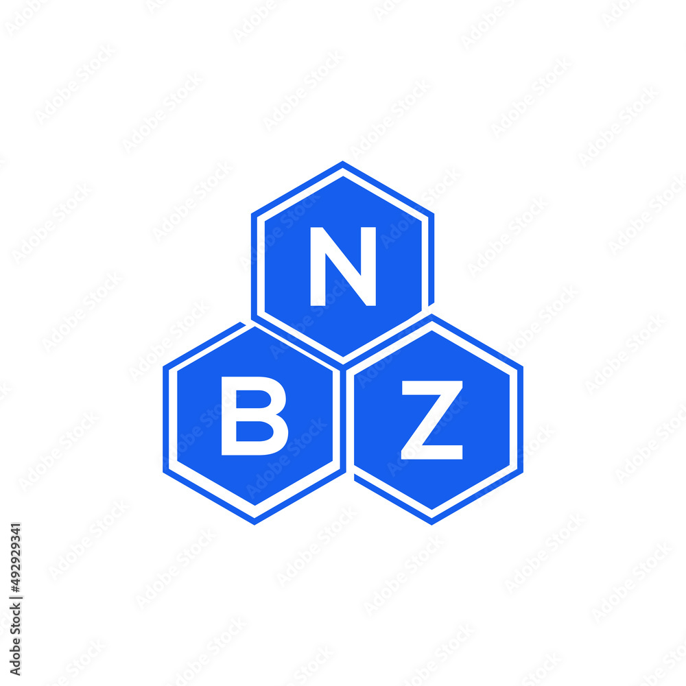 NBZ letter logo design on White background. NBZ creative initials letter logo concept. NBZ letter design. NBZ letter logo design on White background. NBZ creative initials letter logo concept. NBZ letter design.