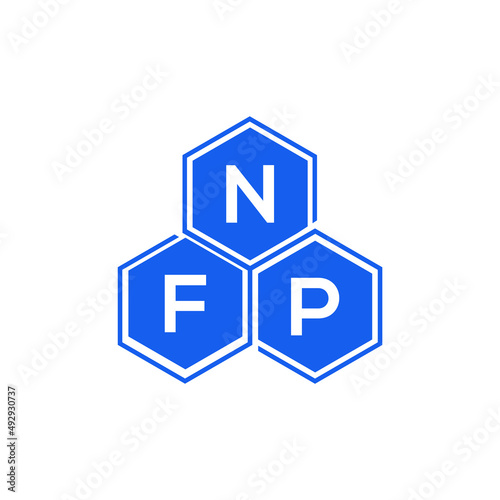 NFP letter logo design on White background. NFP creative initials letter logo concept. NFP letter design. 