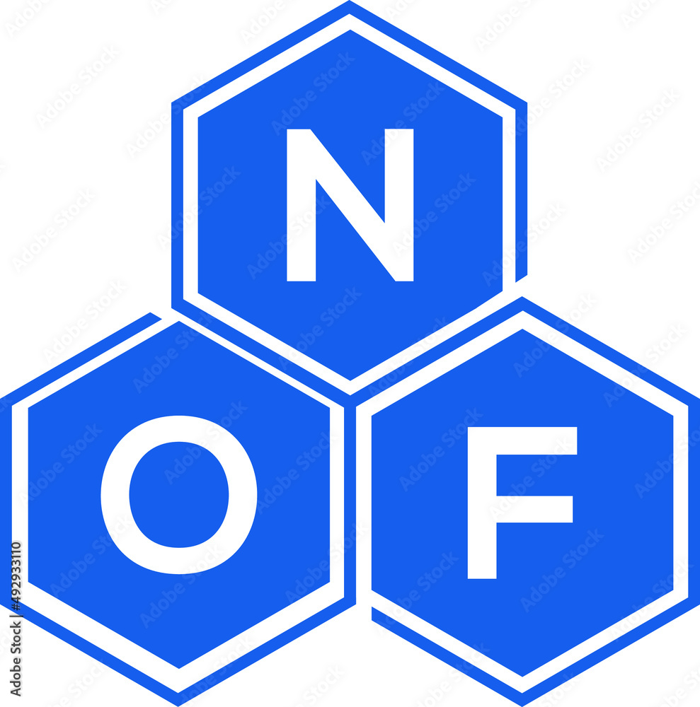 NOF letter logo design on White background. NOF creative initials letter logo concept. NOF letter design. NOF letter logo design on White background. NOF creative initials letter logo concept. NOF letter design.