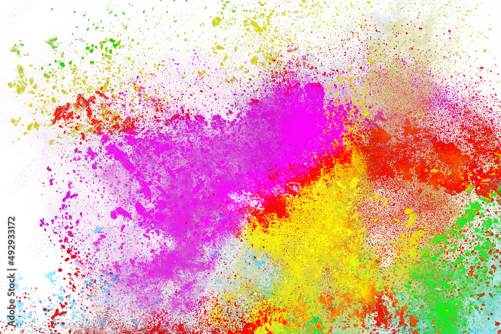 abstract powder splatted background. Colorful powder explosion on white background. Colored cloud. Colorful dust explode. abstract powder splatted background. Colorful powder explosion on white background. Colored cloud. Colorful dust explode.