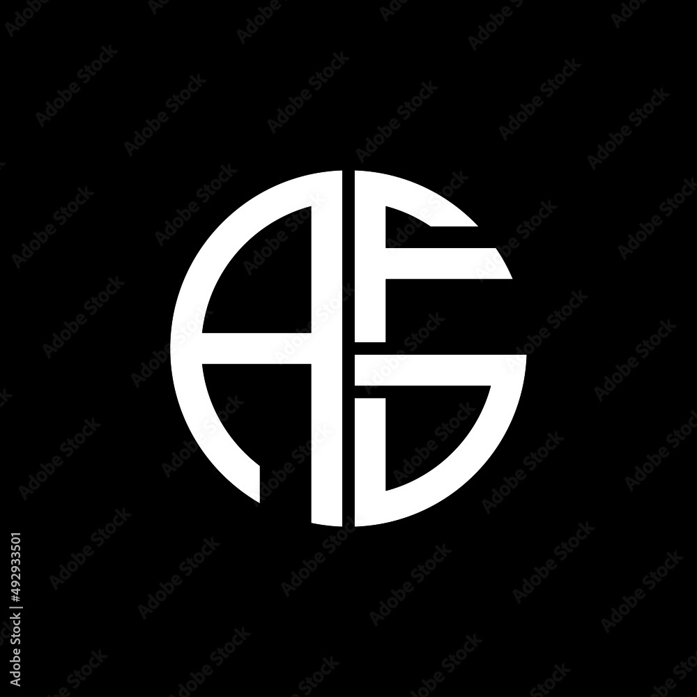 AFD logo AFD icon AFD vector AFD monogram AFD letter AFD minimalist AFD triangle AFD flat Unique modern flat abstract logo design. 
