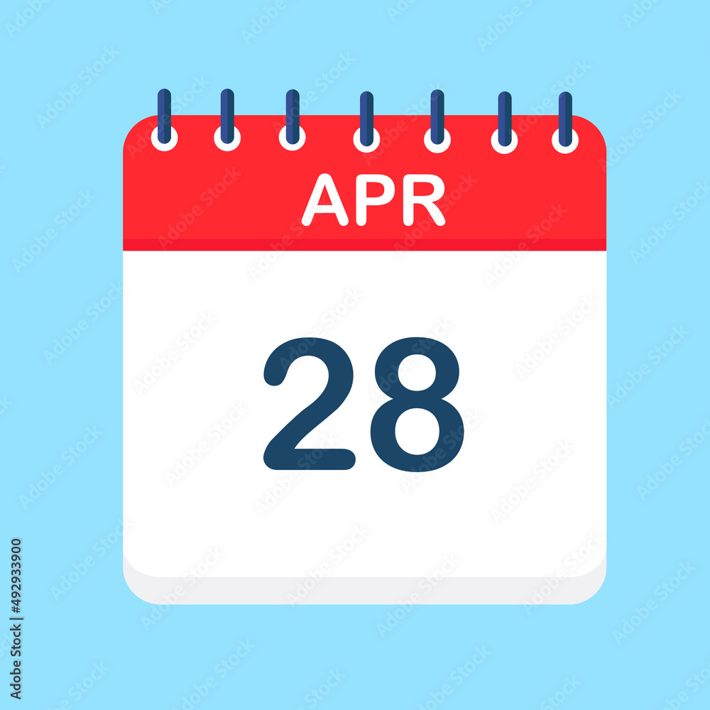 April. Round calendar Icon with long shadow in a Flat Design style. Vector Illustration. Easy to edit, manipulate, resize or colorize. April. Round calendar Icon with long shadow in a Flat Design style. Vector Illustration. Easy to edit, manipulate, resize or colorize.