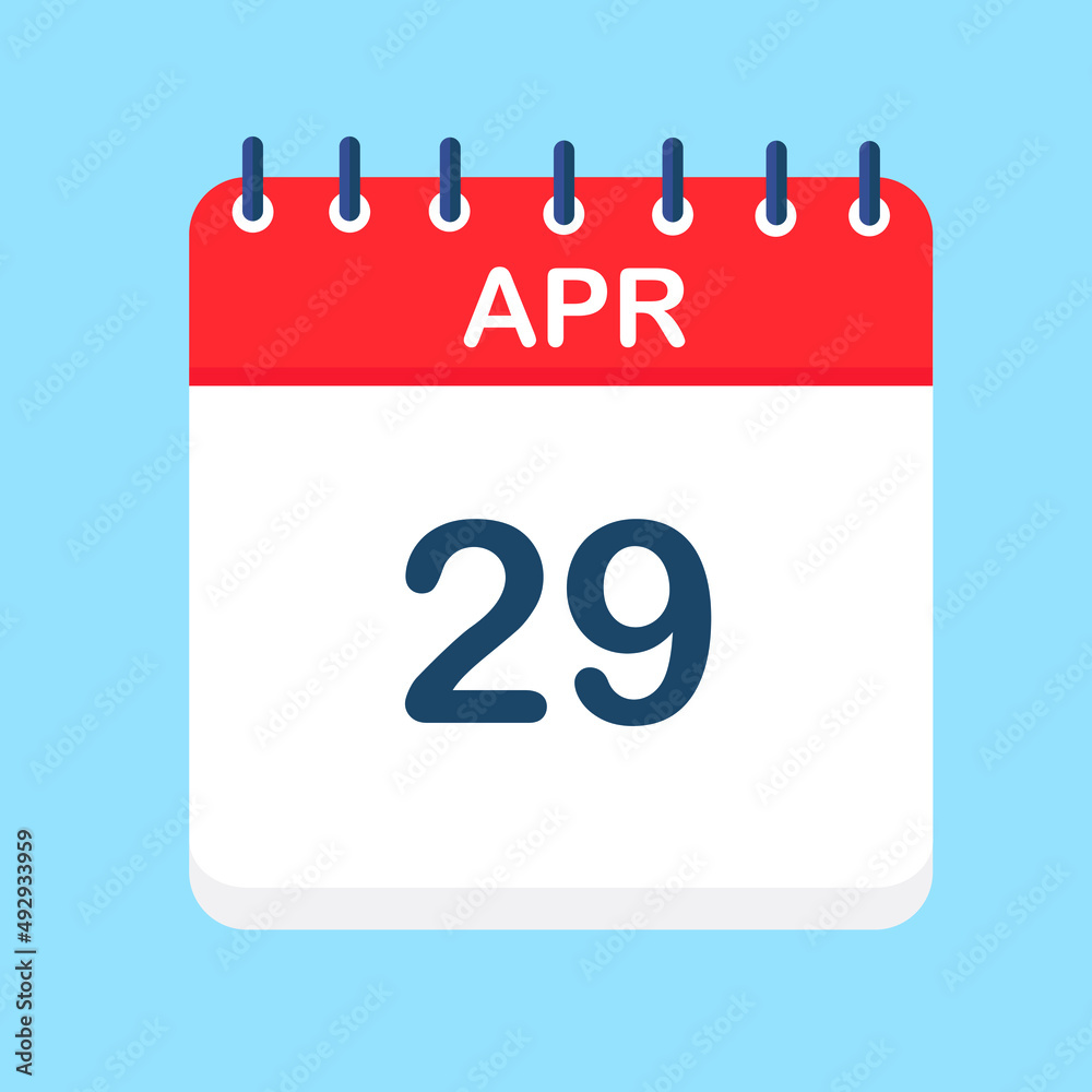 April. Round calendar Icon with long shadow in a Flat Design style. Vector Illustration. Easy to edit, manipulate, resize or colorize. April. Round calendar Icon with long shadow in a Flat Design style. Vector Illustration. Easy to edit, manipulate, resize or colorize.