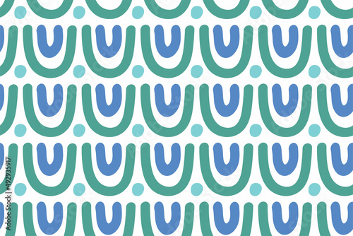 pattern with simple arches in nautical style