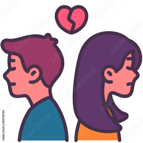 Break up couple