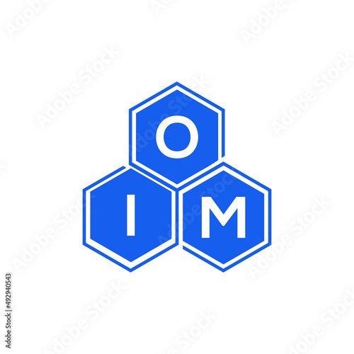 OIM letter logo design on black background. OIM  creative initials letter logo concept. OIM letter design. photo