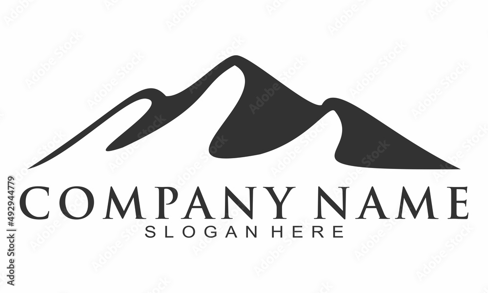 Mountain for adventure illustration vector logo Mountain for adventure illustration vector logo