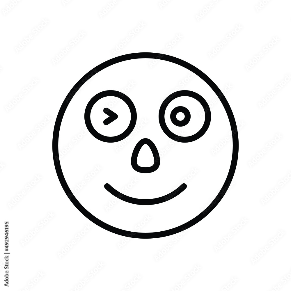 Black line icon for blink Black line icon for blink